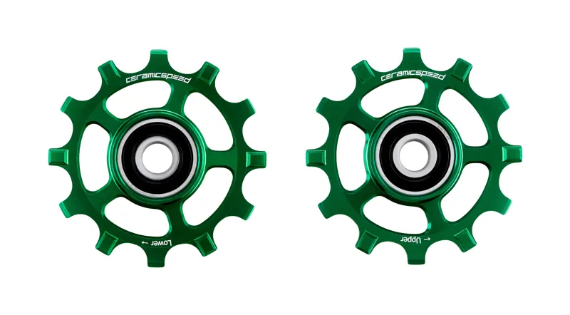 CeramicSpeed SRAM 12s AXS Road Coated Pulley Wheel Green