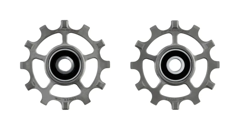 CeramicSpeed Ti Pulley Wheels Shimano 11s 9100 R8000 Narrow Wide Ti Grey