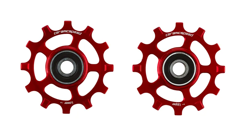CeramicSpeed Shimano 11s Pulley Wheel Narrow Wide Red