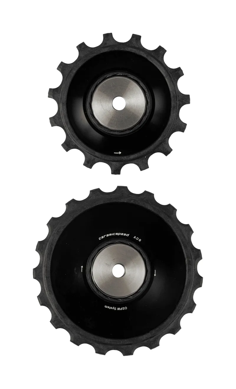 CeramicSpeed OSPW Replacement Pulley Wheels ALPHA Disc 15 + 19T Black