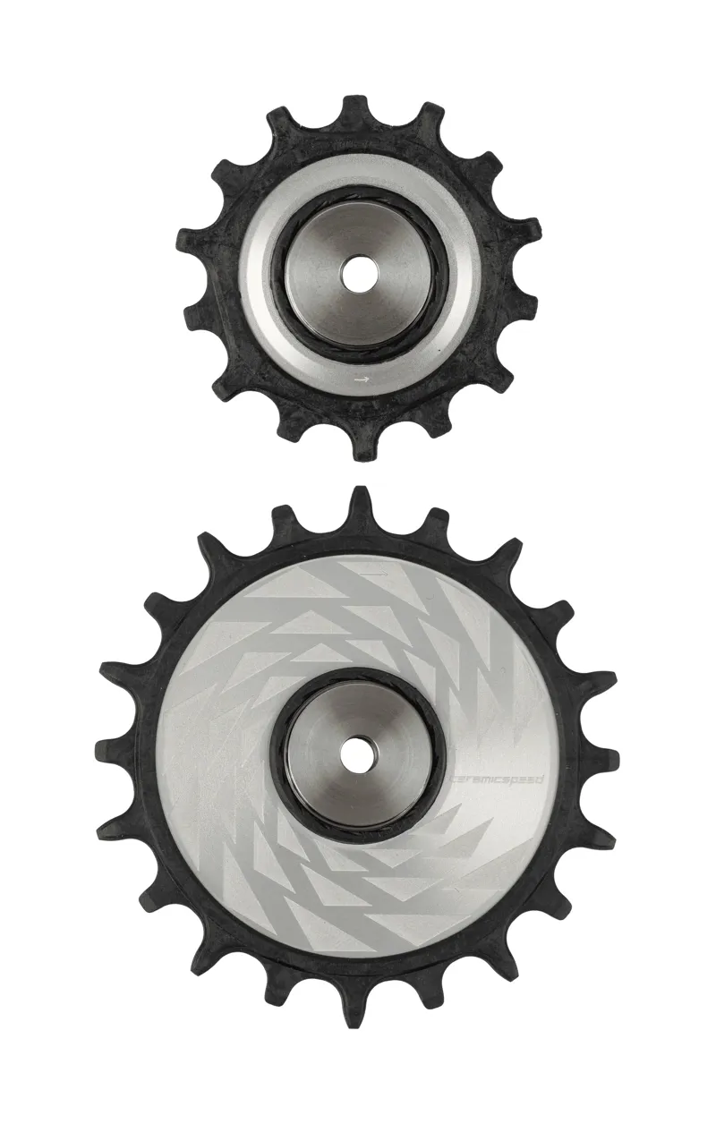 CeramicSpeed OSPW Replacement Pulley Wheels ALPHA Disc 14 + 20T Silver