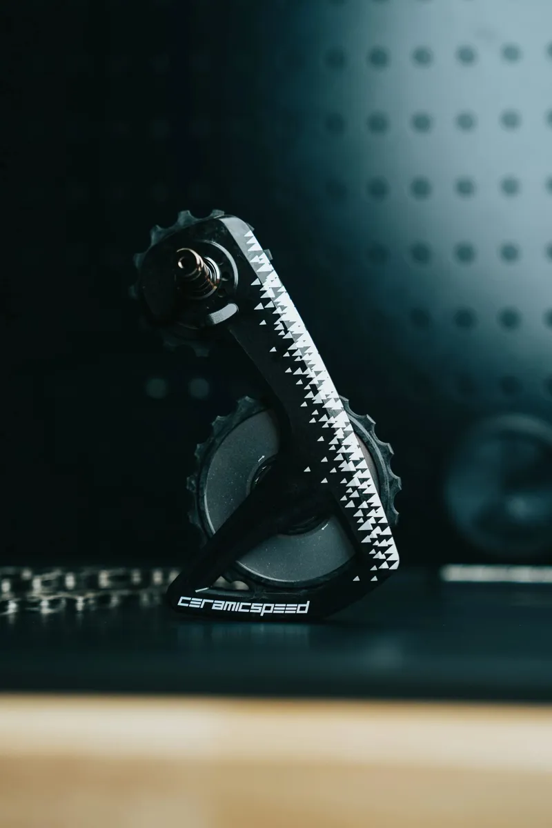 CeramicSpeed OSPW RS Alpha Disc Shimano 9250/1850 Pulley Wheels Argent Special Edition Silver-2