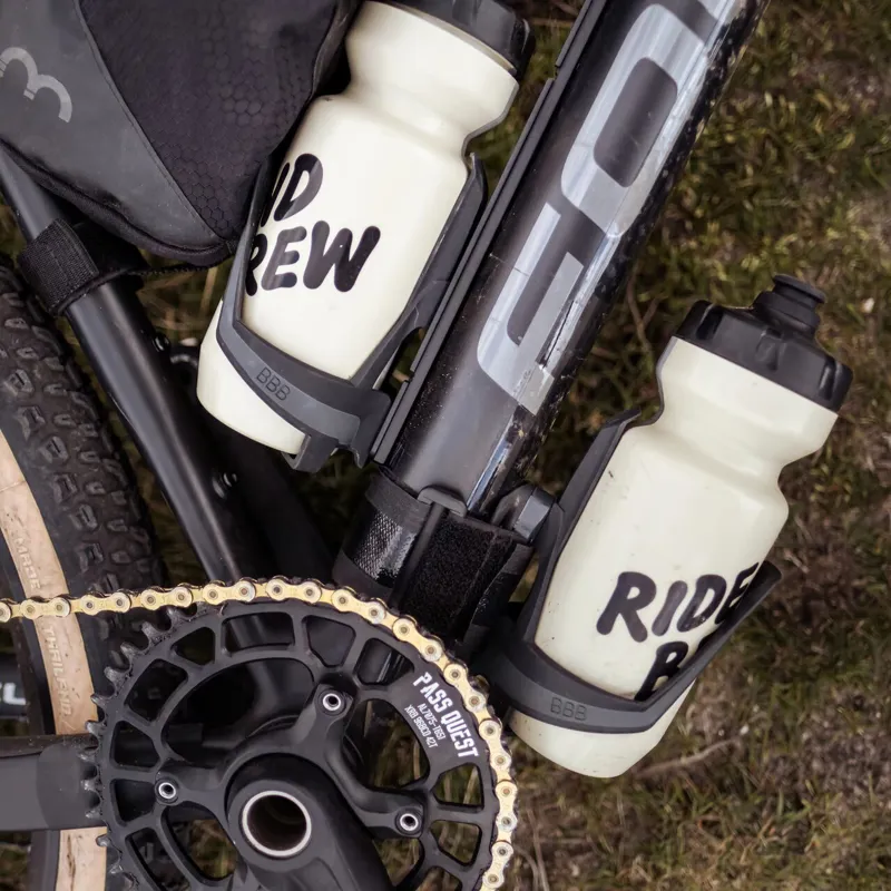 BBB HaulerMount Bike Packing Bottle Cage Frame Strap BBC-111 Black-7