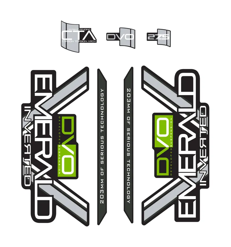DVO Decal Set 27.5 inch Emerald Black