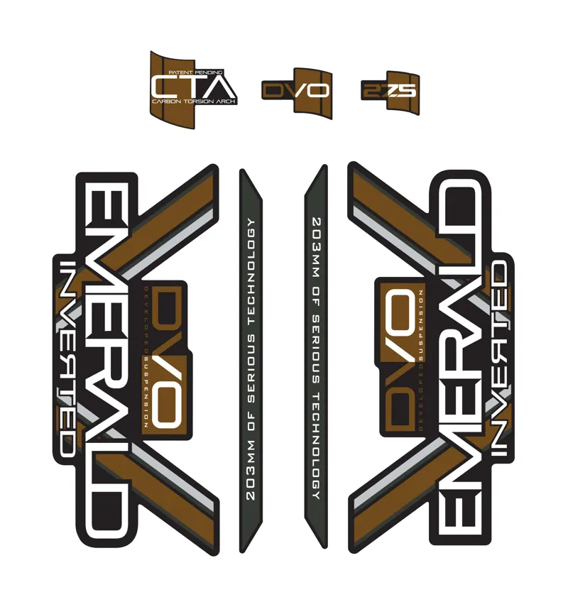DVO Decal Set 27.5 inch Emerald Brown