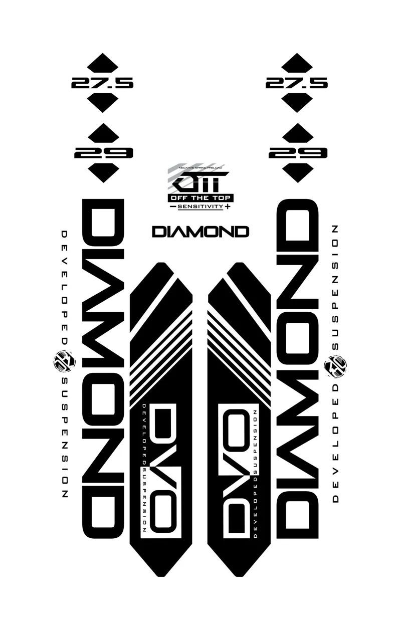 DVO Decal Set 29 inch Diamond Black