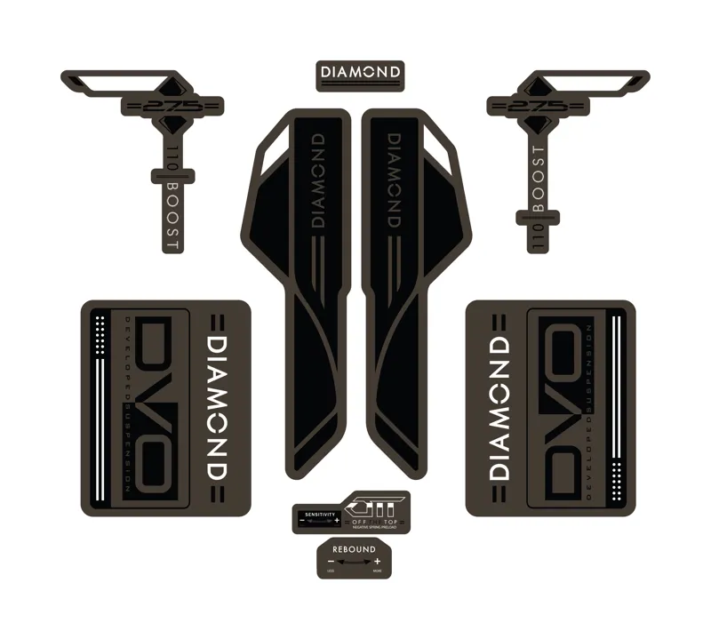 DVO Decal Set 27.5 inch Diamond Boost Beryl Brown