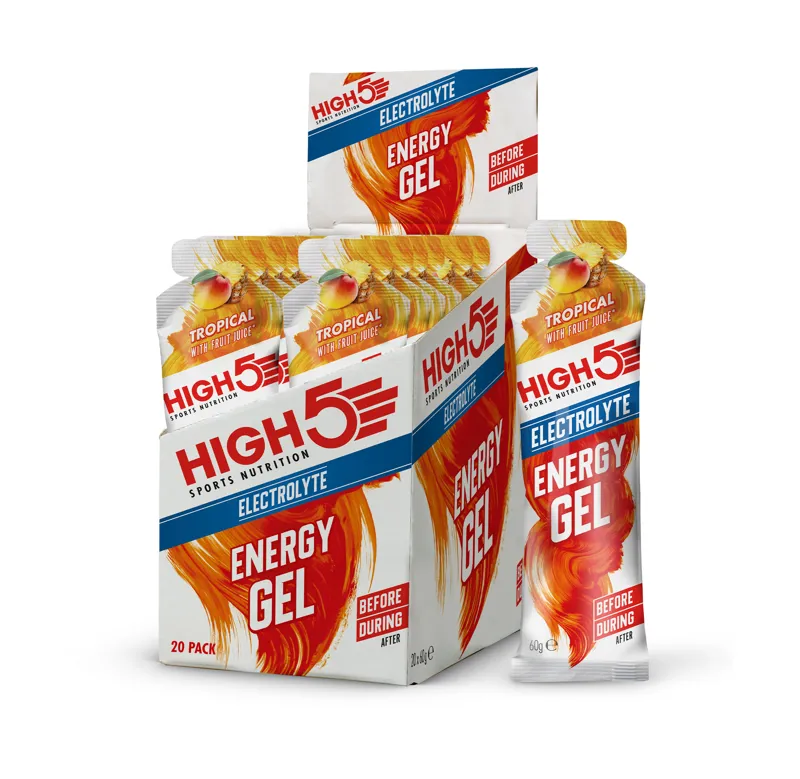 High5 Energy Gel Electrolyte x20 60g Various Flavours Vegan Friendly-1