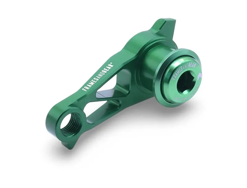 Framesandgear Direct Mount DB Derailleur Hanger For UDH Systems With Shimano Shifting Green