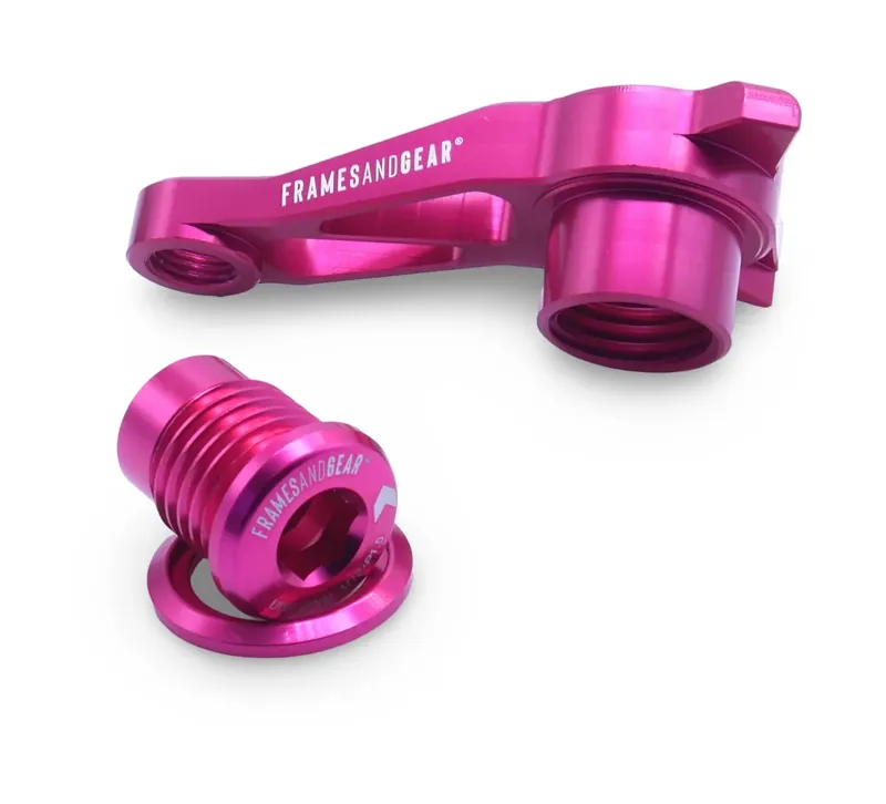Framesandgear Direct Mount DB Derailleur Hanger For UDH Systems With Shimano Shifting Pink-1