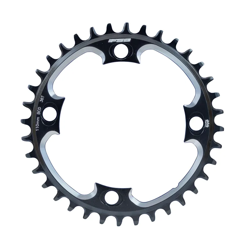FSA SLK ABS Road 110BCD 1x11 Chainring 4H Black Various Sizes