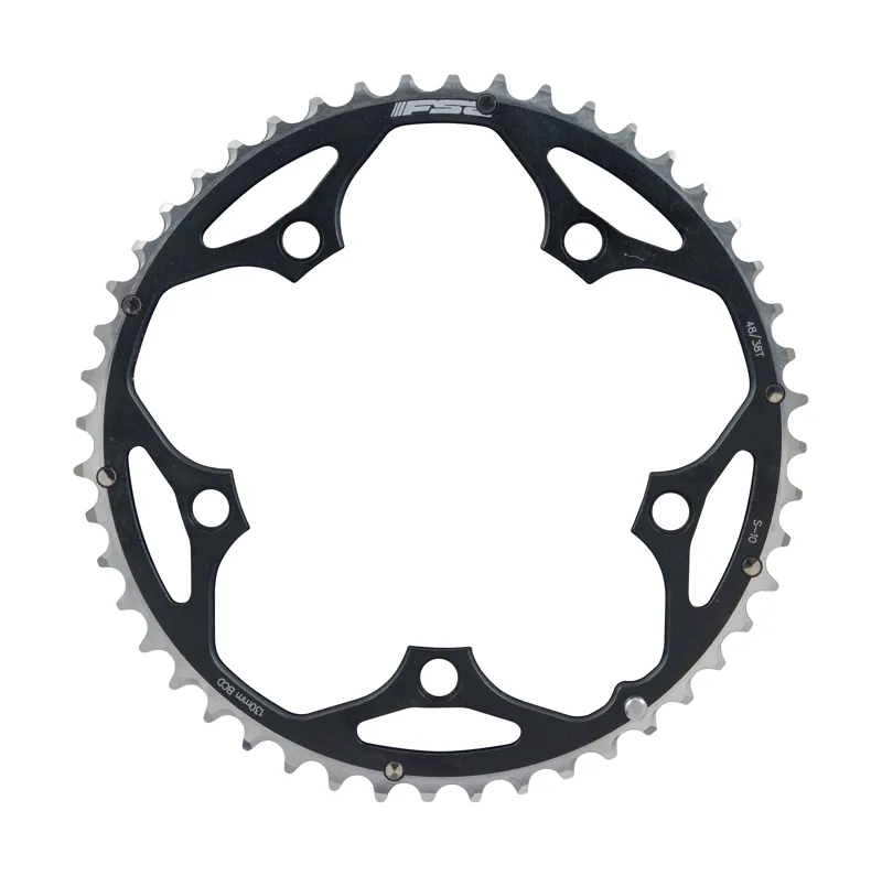 FSA Pro Road 130BCD 2x10 Chainring 5H Black-1