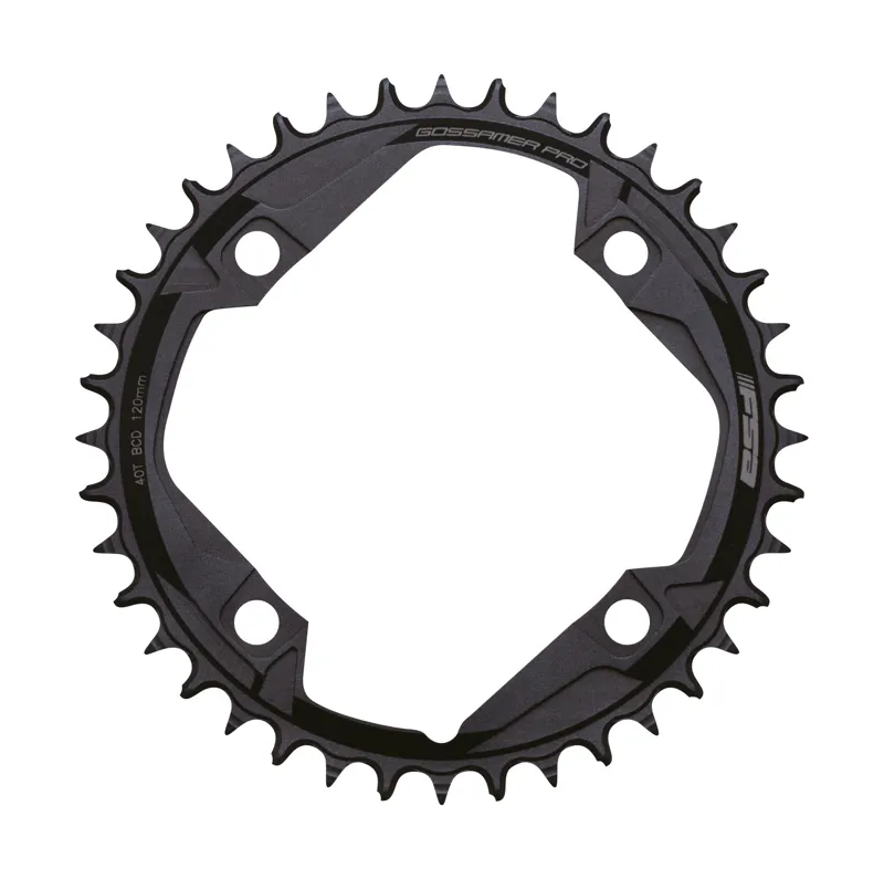 FSA Gossamer Road 120BCD 1x11 Chainring 4H Black Various Sizes
