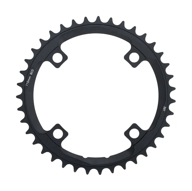 FSA Powerbox Carbon Road 110BCD Chainring 4H Black Various Sizes-1