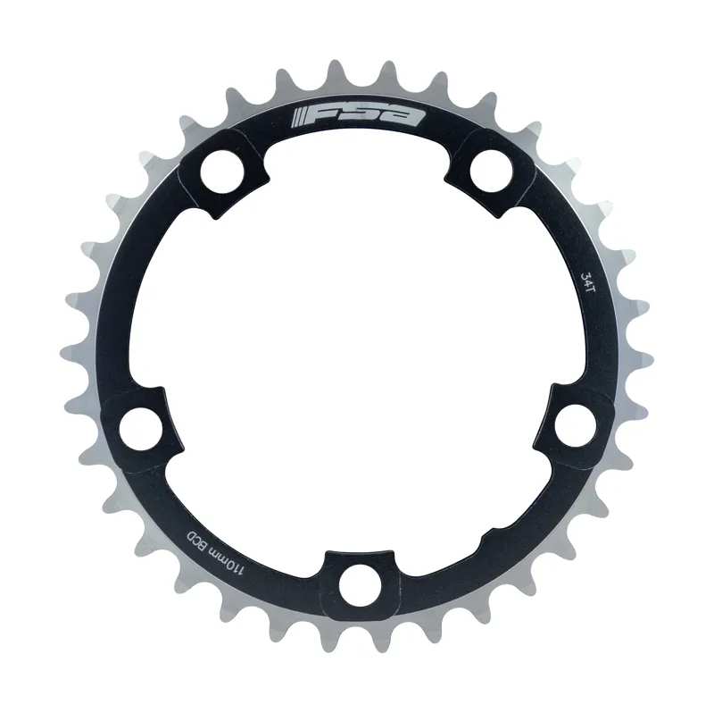 FSA Alloy Road 110BCD 2x11 Chainring Black Various Sizes-1