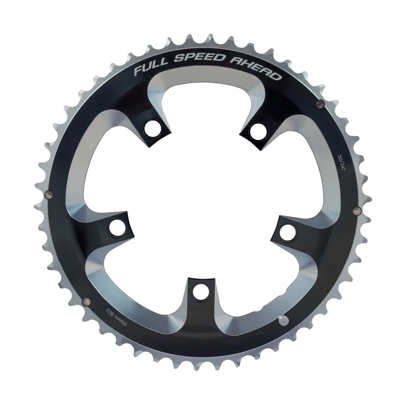 FSA Super Road 110BCD 2x11 Chainring 5H Black 50/52T