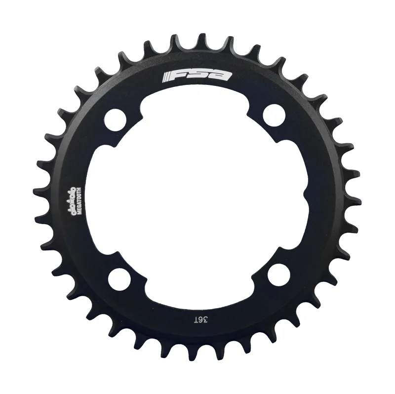 FSA Megatooth MTB 104BCD 1x11 Chainring 4H Black Various Sizes-2