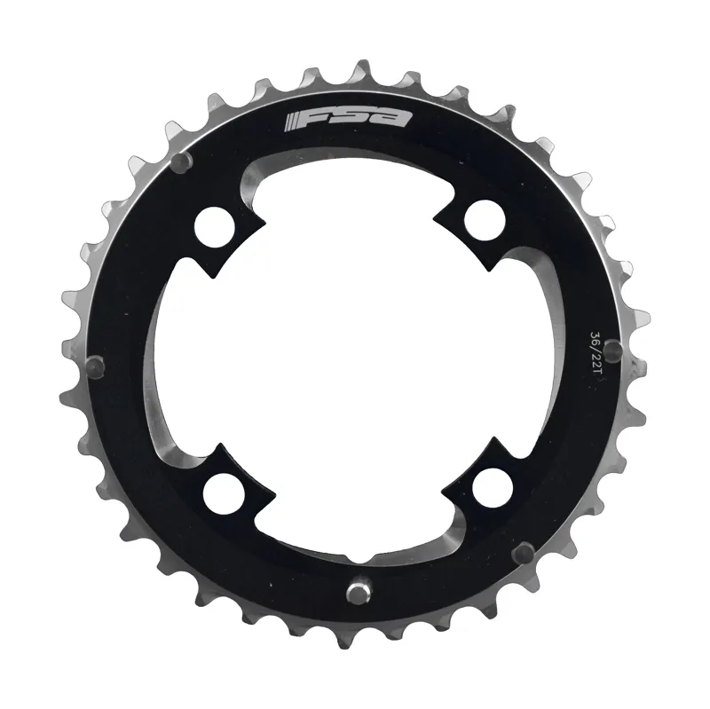 FSA Afterburner Modular MTB Chainring  2x11 96BCD 4H Black Various Sizes-2