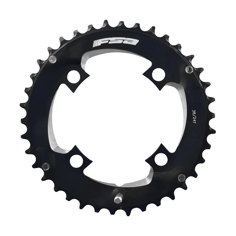 FSA Comet Modular MTB Chainring 96BCD 2x11 4H Black Various Sizes-3