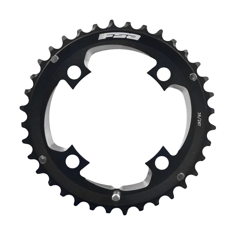 FSA Comet Modular MTB Chainring 96BCD 2x11 4H Black Various Sizes-2