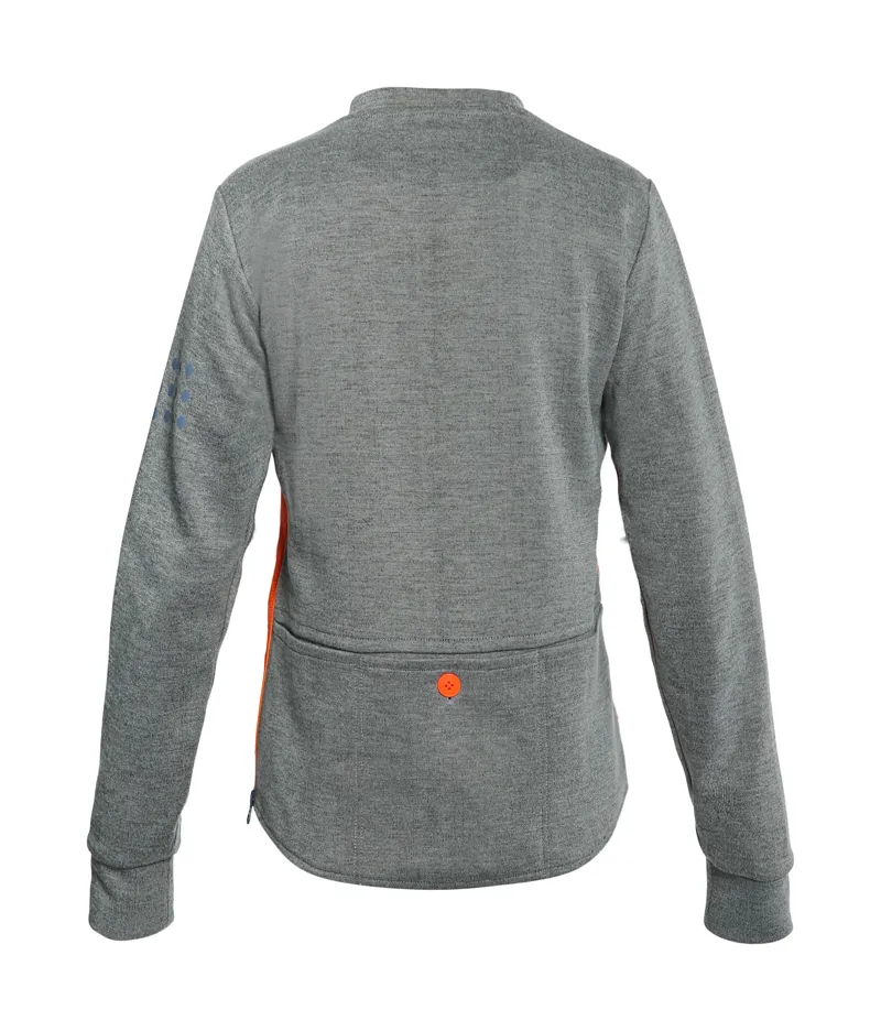 Dainese AWA BLACK Womens Cycling Fleece Grey Orange-1