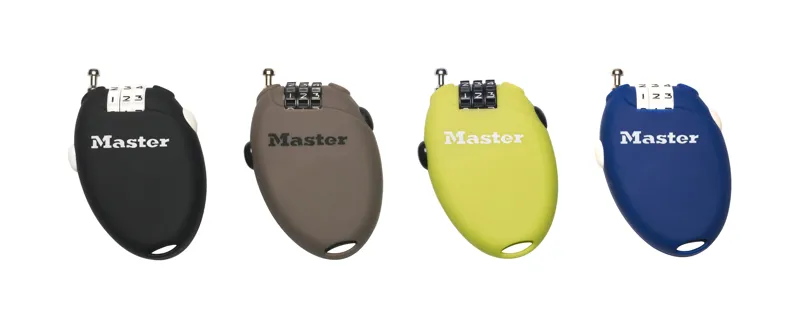 Master Lock Retractable Cable Lock 70cm 4603 4 Pcs