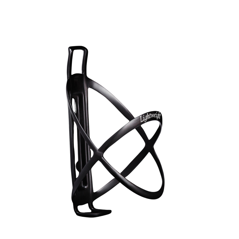 Lightweight Edelhelfer Carbon Water Bottle Cage with new logo