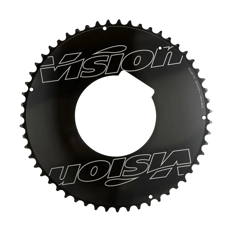 Vision Powerbox Aero Chainring 2x11 4h 110BCD Black