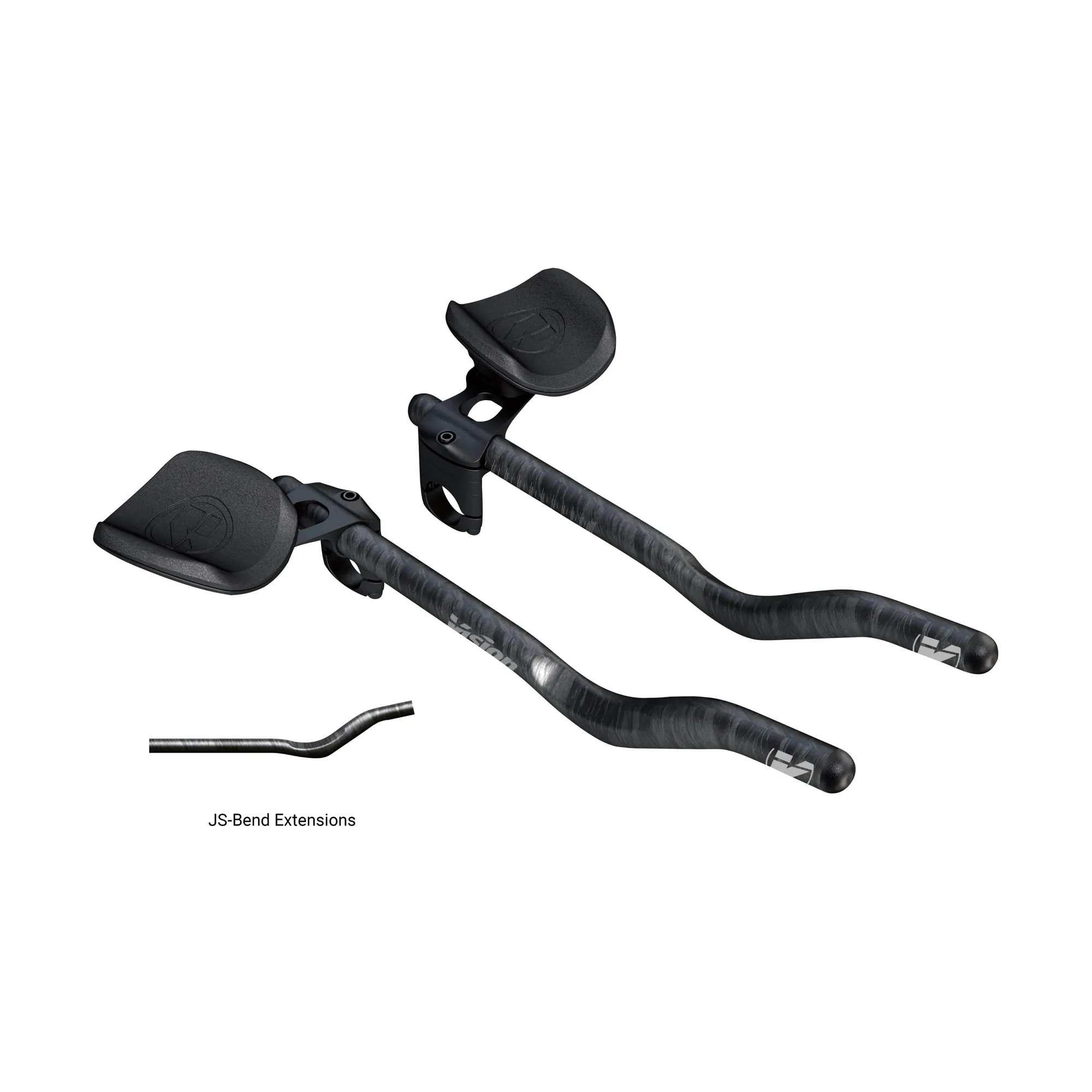 Vision TriMax Carbon Adjustable TT Clip-On Bar JS-Bend