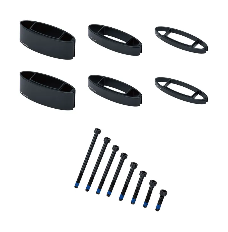 Vision Metron TFA Armrest Stack Spacers  and  Bolts Black