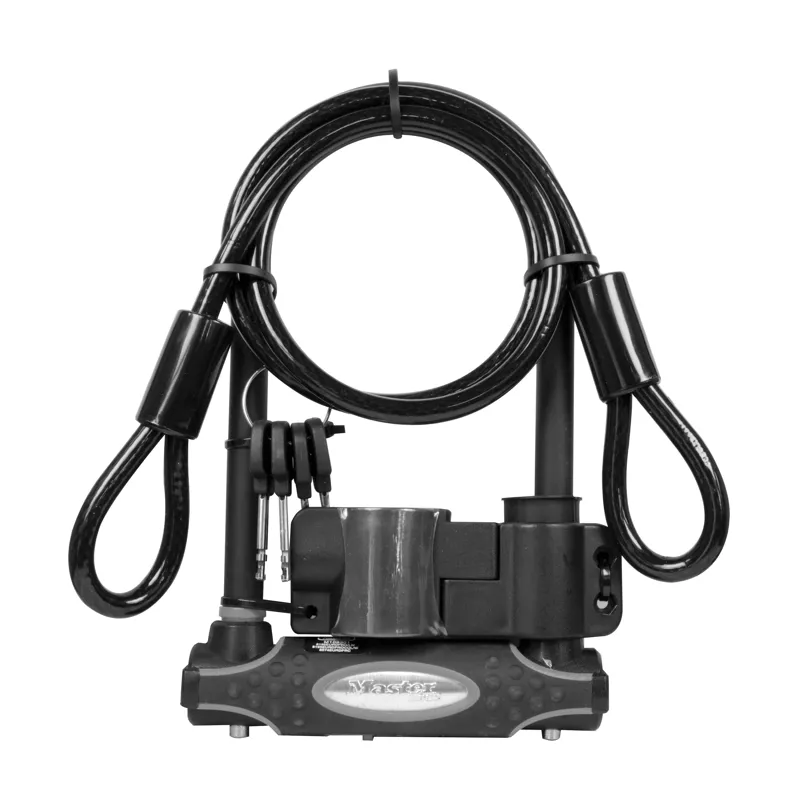 Master Lock Sold Secure Gold D-Lock + Cable 11X21X120cm 8274EURDPRO -1