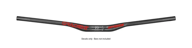 FSA Gradient Handlebar Decals Red