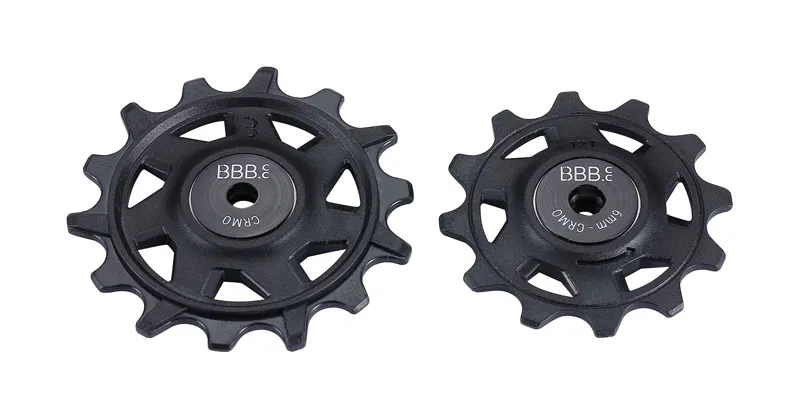 BBB RollerBoys Jockey/Pulley Wheels for 12 Speed SRAM 12+14T BDP-07 Black-1
