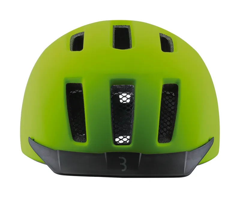 BBB Grid City/Urban Cycle Helmet With Rear LED Light Neon Yellow BHE-161 -1
