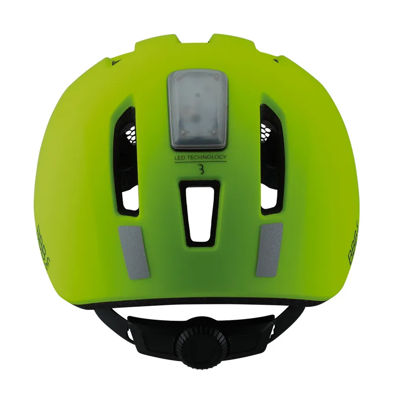 BBB Grid City/Urban Cycle Helmet With Rear LED Light Neon Yellow BHE-161 -2