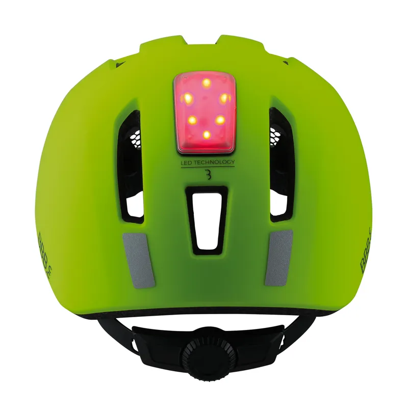 BBB Grid City/Urban Cycle Helmet With Rear LED Light Neon Yellow BHE-161 -3