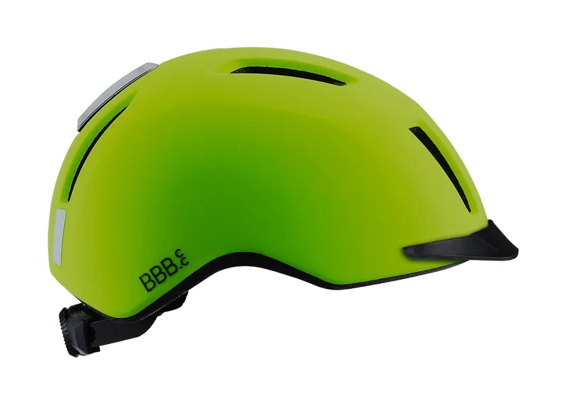 BBB Grid City/Urban Cycle Helmet With Rear LED Light Neon Yellow BHE-161 -4