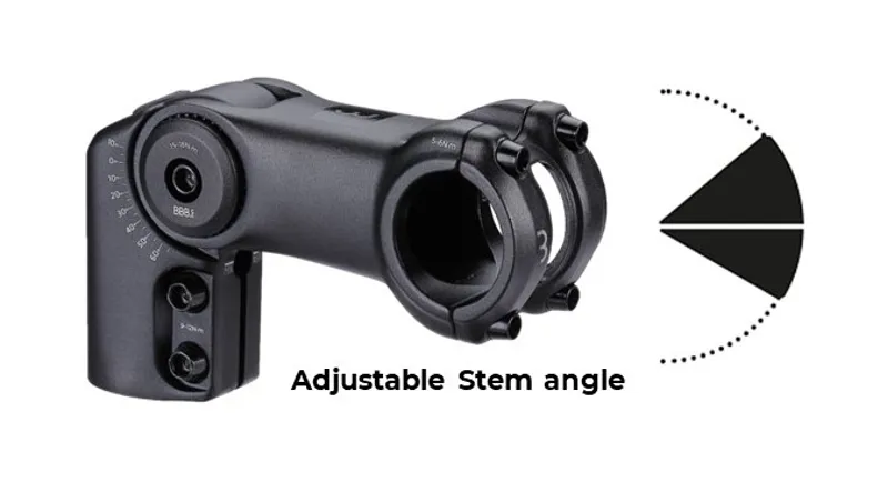 BBB HighFix OS Adjustable Handlebar Stem 31.8mm Black  BHS-35 