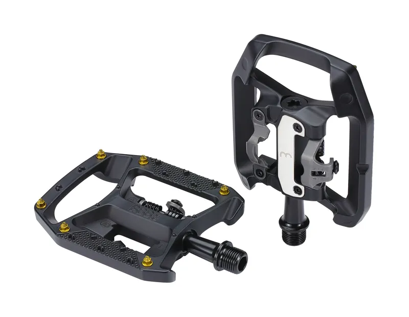BBB DualChoice Trail SPD  Clipless and Flat MTB Pedals Black BPD-62 -1