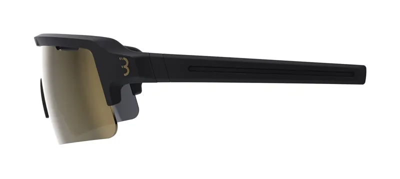 BBB Fuse Cycling Sport Glasses Black MLC Gold Lens BSG-65 -1