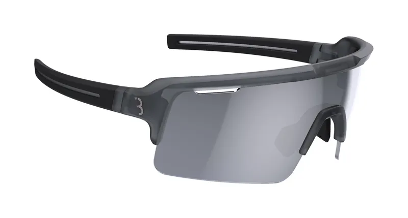 BBB Fuse Cycling Sport Glasses Clear Grey Silver Lens BSG-65-2