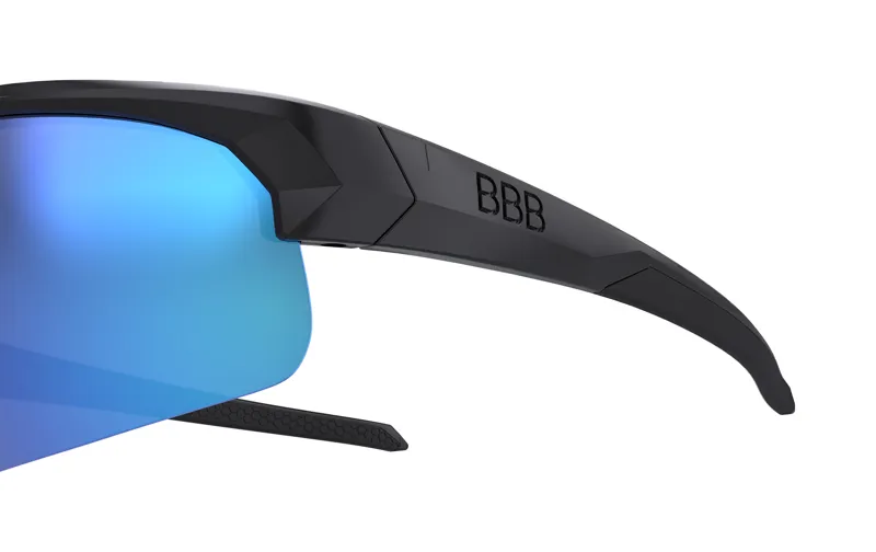 BBB Impress Small Frame Cycling Sport Glasses Black Blue MLC Lens BSG-68-6