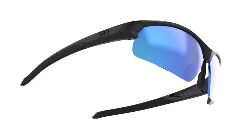 BBB Impress Small Frame Cycling Sport Glasses Black Blue MLC Lens BSG-68-4