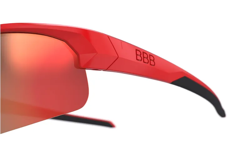 BBB Impress Small Frame Cycling Sport Glasses Red Red MLC Lens BSG-68-6