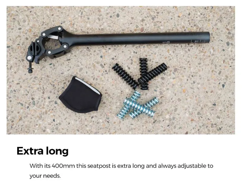 BBB ComfortPost Adjustable Suspension Seat Post Black BSP-41 -5