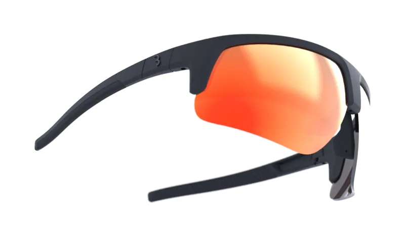 BBB Comet Cycling Sport Glasses Black MLC Orange Red Lens BSG-75-1