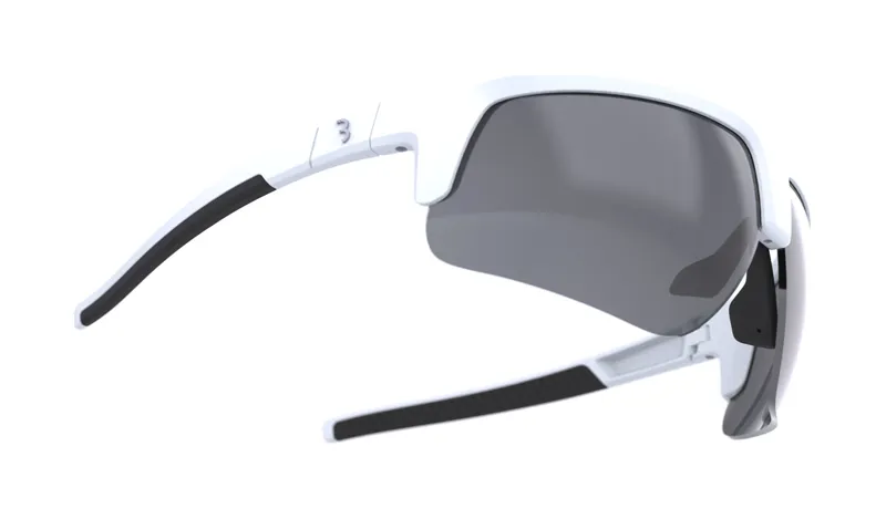 BBB Comet Cycling Sport Glasses White Smoke Flash MLC Mirror Lens BSG-75-2