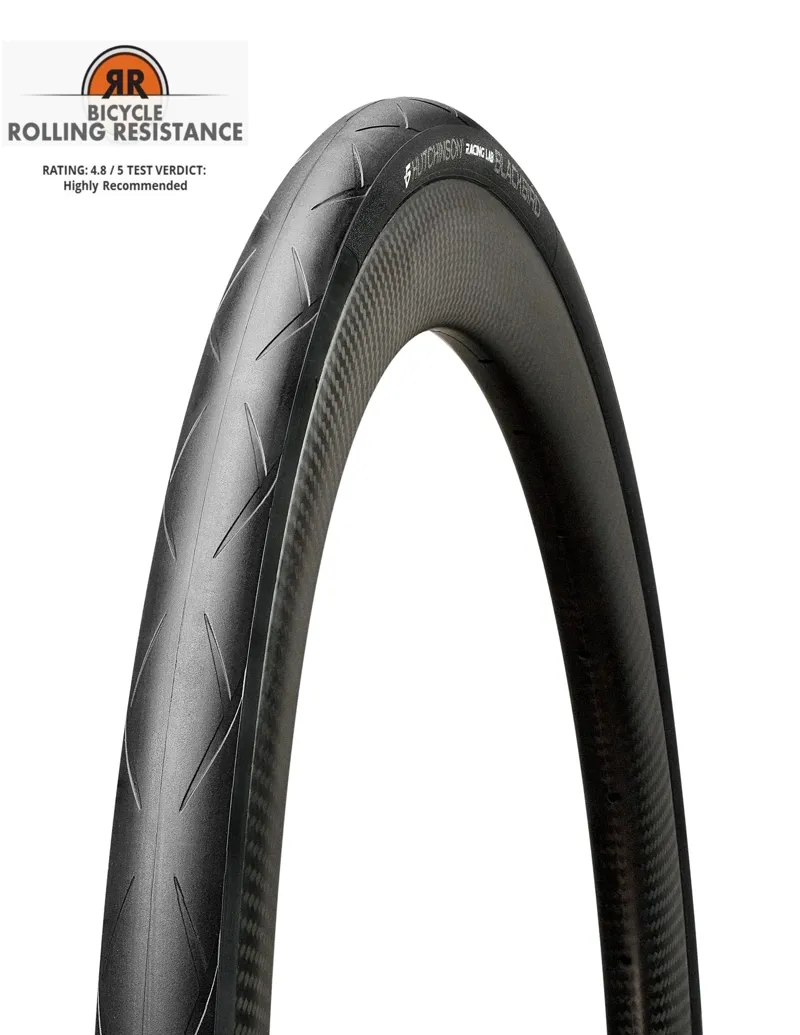 Hutchinson Blackbird Road Bike Tyre Black 700C Tube Type
