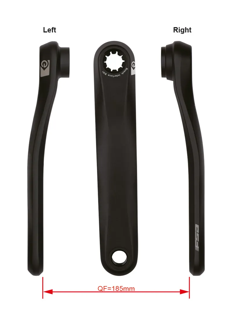 FSA E-Bike Crankset CK-602 Bosch G3 BNI 22.0MM Black