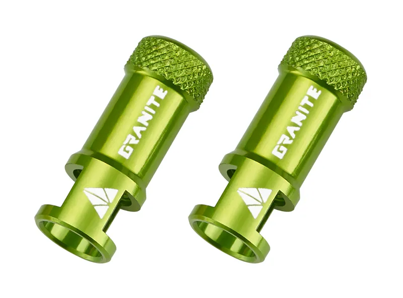Granite JUICY NIPPLE Tubeless Valve with Valve Cap/Removal Tool Green-3